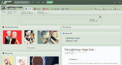 Desktop Screenshot of lightning-x-hope.deviantart.com