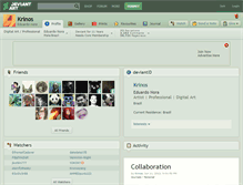 Tablet Screenshot of krinos.deviantart.com