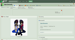 Desktop Screenshot of gato-demonio.deviantart.com