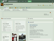 Tablet Screenshot of deviantshannon.deviantart.com