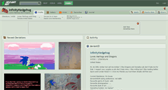Desktop Screenshot of infinityhedgehog.deviantart.com