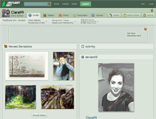 Tablet Screenshot of claran9.deviantart.com