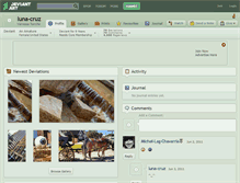 Tablet Screenshot of luna-cruz.deviantart.com
