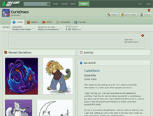 Tablet Screenshot of curiodraco.deviantart.com