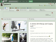 Tablet Screenshot of marieeve15.deviantart.com