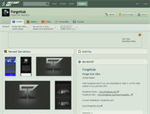 Tablet Screenshot of forgehub.deviantart.com