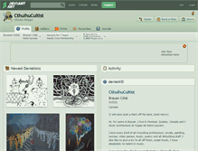 Tablet Screenshot of cthulhucultist.deviantart.com