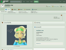 Tablet Screenshot of molotov-me.deviantart.com