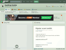 Tablet Screenshot of gumdrop-zombie.deviantart.com