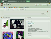 Tablet Screenshot of paintshoppro.deviantart.com