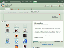 Tablet Screenshot of leafbarrett.deviantart.com