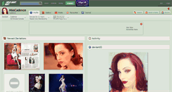 Desktop Screenshot of misscadence.deviantart.com