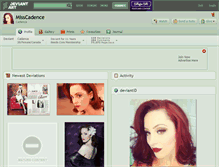 Tablet Screenshot of misscadence.deviantart.com