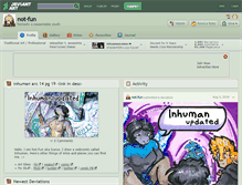 Tablet Screenshot of not-fun.deviantart.com