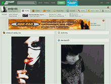 Tablet Screenshot of andy-six.deviantart.com