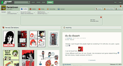Desktop Screenshot of pandagreen.deviantart.com