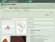 Tablet Screenshot of greenwyvernhugger.deviantart.com