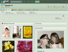 Tablet Screenshot of hannah--m.deviantart.com