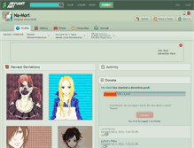 Tablet Screenshot of na-mori.deviantart.com