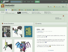Tablet Screenshot of glasseyedgirl.deviantart.com