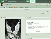 Tablet Screenshot of monkeydragon.deviantart.com