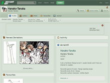 Tablet Screenshot of hanako-tanaka.deviantart.com