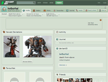Tablet Screenshot of kelborhal.deviantart.com