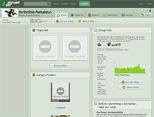 Tablet Screenshot of invincible-females.deviantart.com