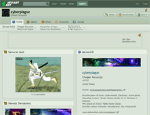 Tablet Screenshot of cyberplague.deviantart.com