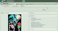 Desktop Screenshot of ember-fans.deviantart.com