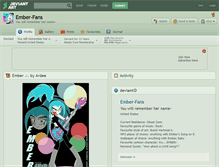 Tablet Screenshot of ember-fans.deviantart.com