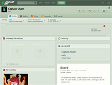 Tablet Screenshot of captain-sham.deviantart.com