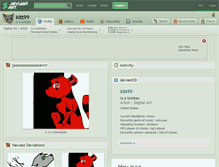 Tablet Screenshot of kitt99.deviantart.com