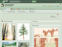 Tablet Screenshot of ducksofrubber.deviantart.com