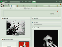 Tablet Screenshot of maroot.deviantart.com