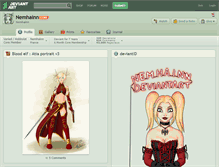 Tablet Screenshot of nemhainn.deviantart.com