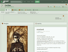 Tablet Screenshot of cecillian.deviantart.com