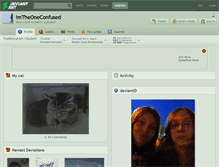 Tablet Screenshot of imtheoneconfused.deviantart.com