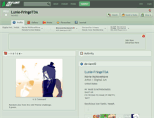 Tablet Screenshot of lunie-fringetda.deviantart.com