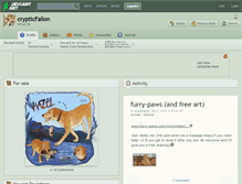 Tablet Screenshot of crypticfallon.deviantart.com