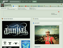 Tablet Screenshot of equus123.deviantart.com