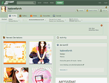 Tablet Screenshot of isaloveforvh.deviantart.com