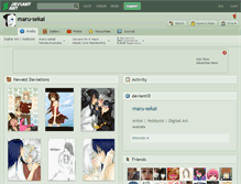 Tablet Screenshot of maru-sekai.deviantart.com