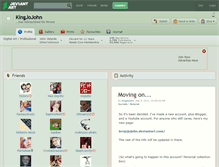 Tablet Screenshot of kingjojohn.deviantart.com