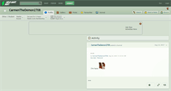 Desktop Screenshot of carmenthedemon2708.deviantart.com