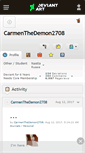 Mobile Screenshot of carmenthedemon2708.deviantart.com