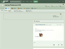 Tablet Screenshot of carmenthedemon2708.deviantart.com