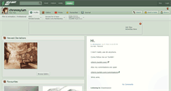 Desktop Screenshot of chronosylum.deviantart.com