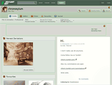 Tablet Screenshot of chronosylum.deviantart.com
