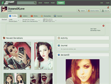 Tablet Screenshot of oceansoflove.deviantart.com